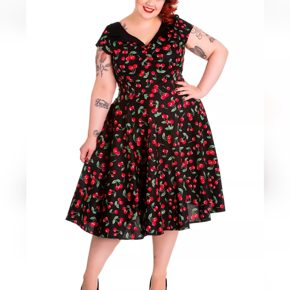 Hell Bunny Cherry Pop Dress 3XL